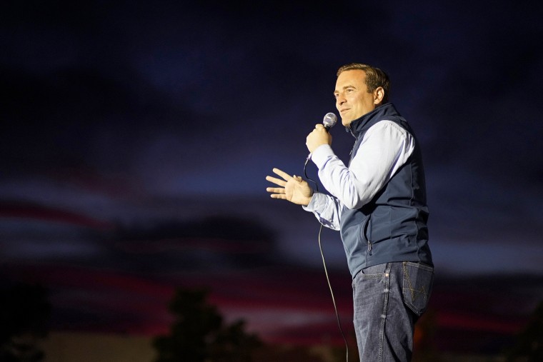 Nevada Republican Senate candidate Adam Laxalt at a campaign stop on Nov. 4, 2022, in North Las Vegas.