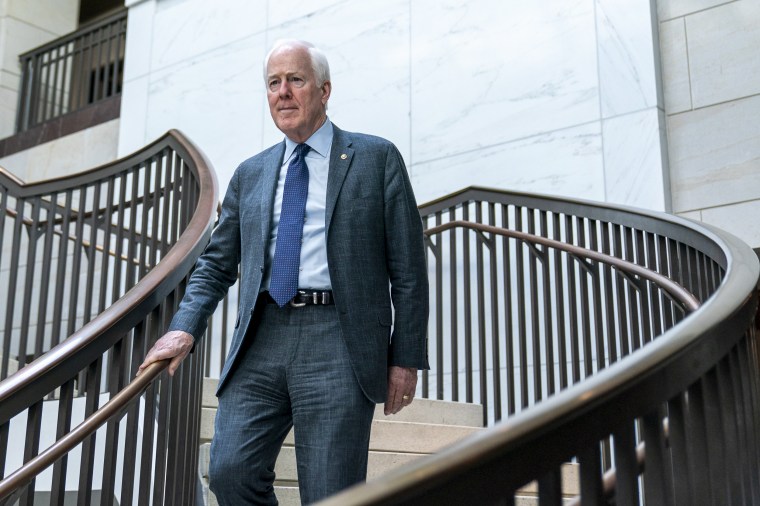 Senator John Cornyn, R-Texas, at the Capitol on April 19, 2023.