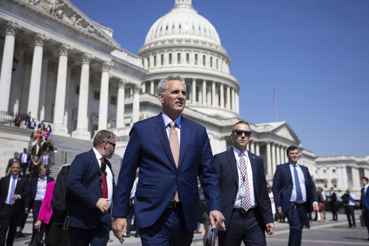 Kevin McCarthy outside the U.S. Capitol