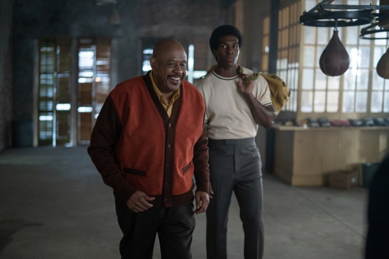 Forest Whitaker, left, and Khris Davis in "Big George Foreman."