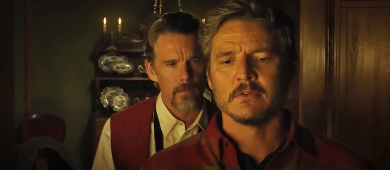 Ethan Hawke and Pedro Pascal in "Strange Way of Life."