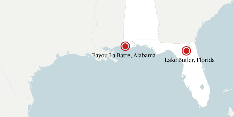 The missing girls were located safe in Bayou La Batre, Alabama, far from the hometown in Florida.

