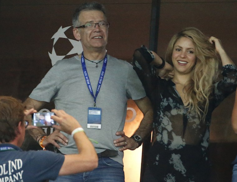 Shakira y Joan Piqué, final de la UEFA Champions League, 6 de junio de 2015.