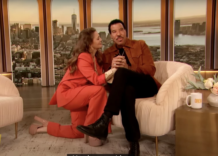 Drew Barrymore and Lionel Richie