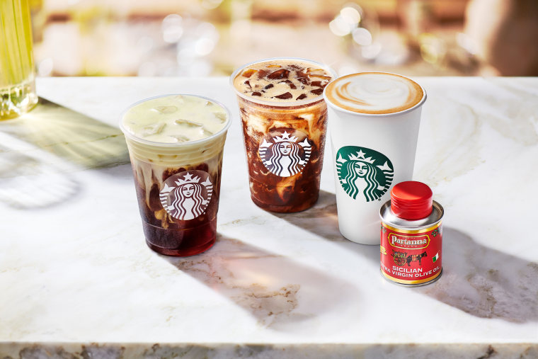 Starbucks' new Oleato coffee beverages.