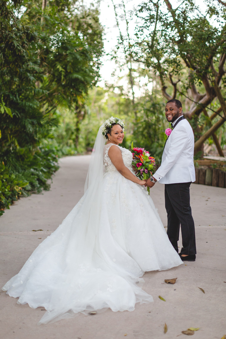 Yamiche Alcindor and Nathaniel Cline were married in 2018.