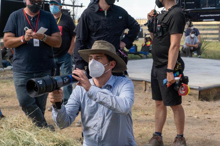 Chupa director/writer Jonás Cuarón on the set of the film.