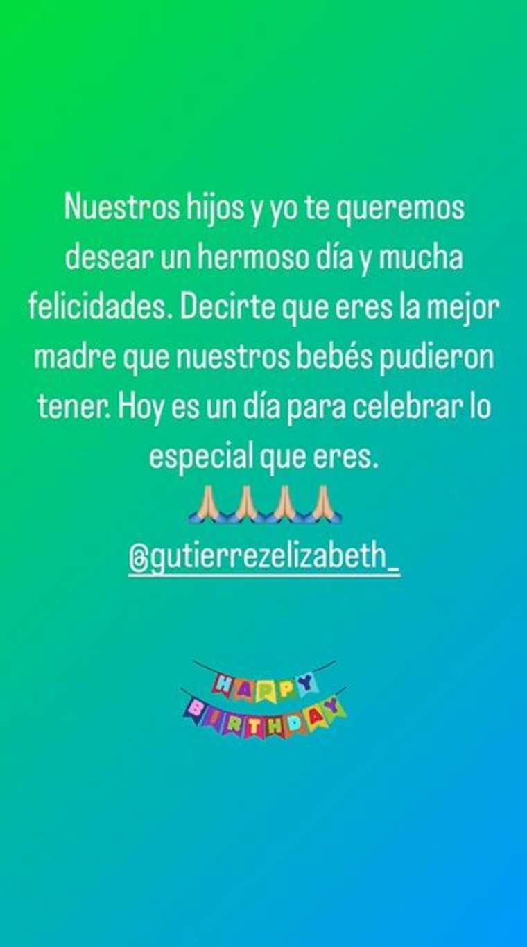 William Levy celebró el cumpleaños de Elizabeth Gutiérrez con lindo mensaje.