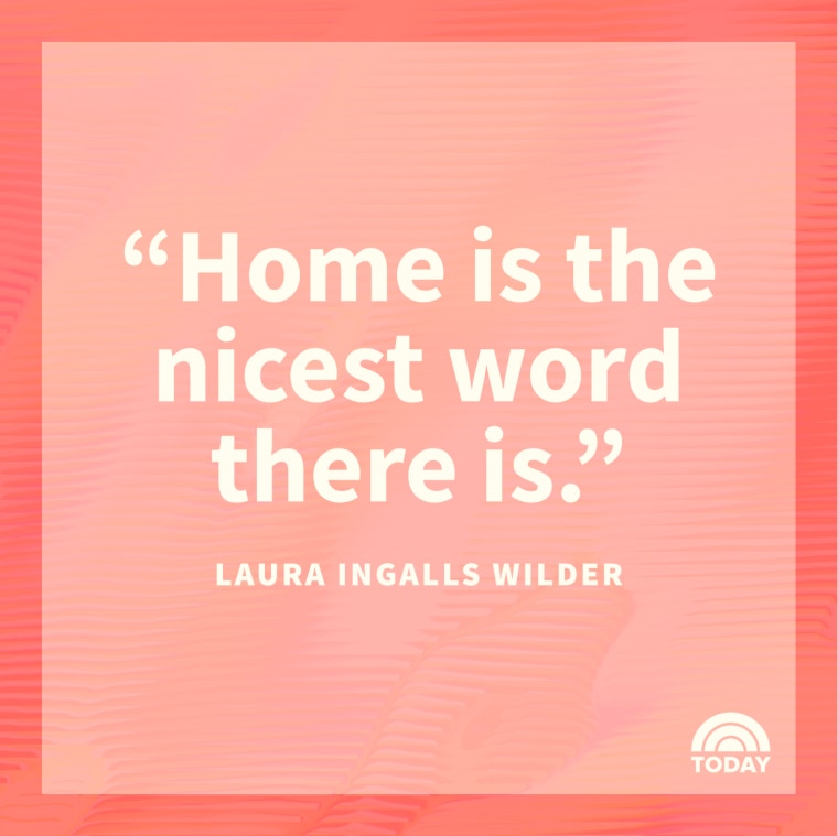 quote from Laura Ingalls Wilder about home