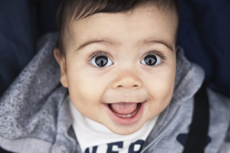 Photo taken in Lerici, Italy. Close-Up Portrait Of Cute Baby Boy