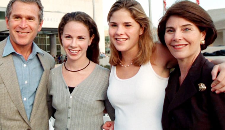 Jenna Bush Hager and Laura Bush.