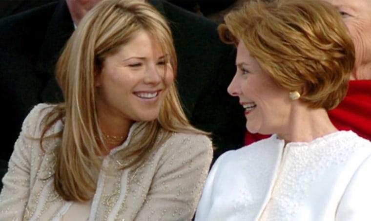 Jenna Bush Hager and Laura Bush.