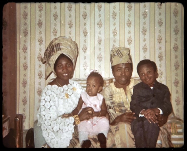 Jimmy Akingbola's biological parents and two siblings.