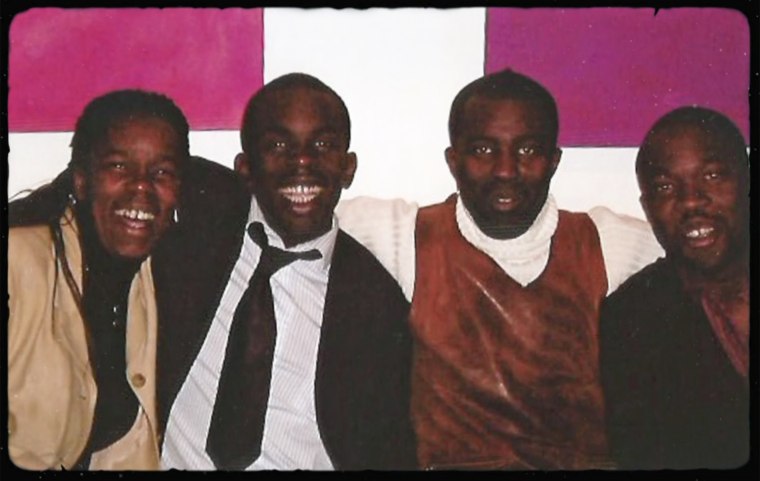 Jimmy Akingbola with his biological siblings.