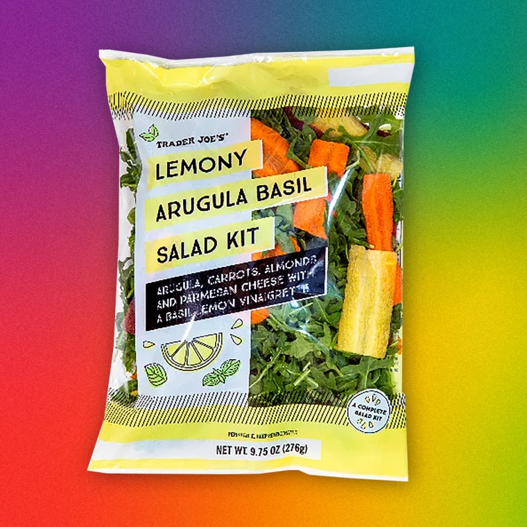 Trader Joe's Lemony Arugula Basil Salad Kit.