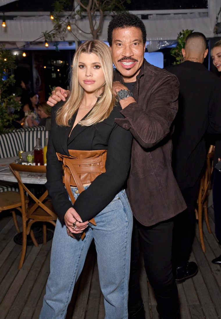 Sofia Richie and Lionel Richie 