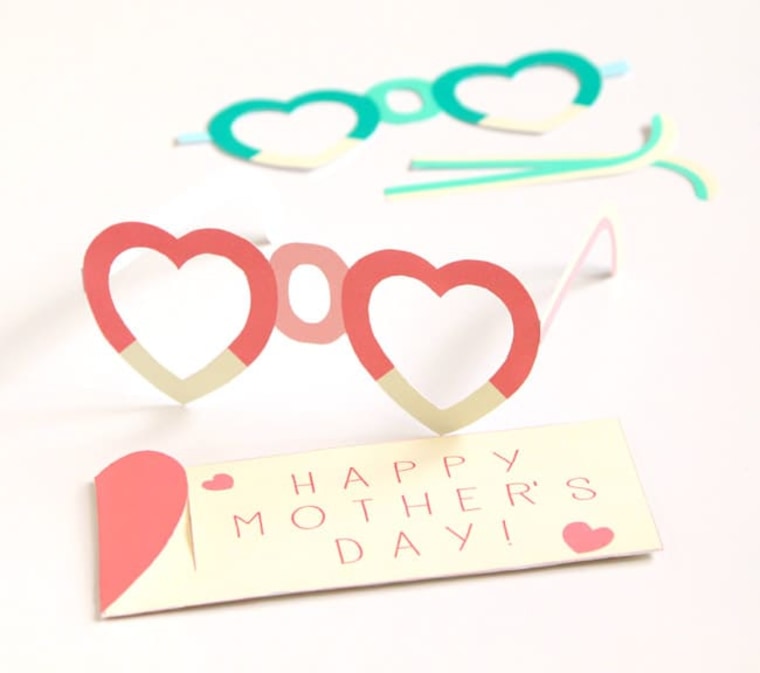 glasses mothers day card