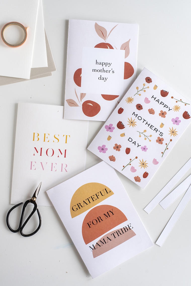  modern printable mothers day card