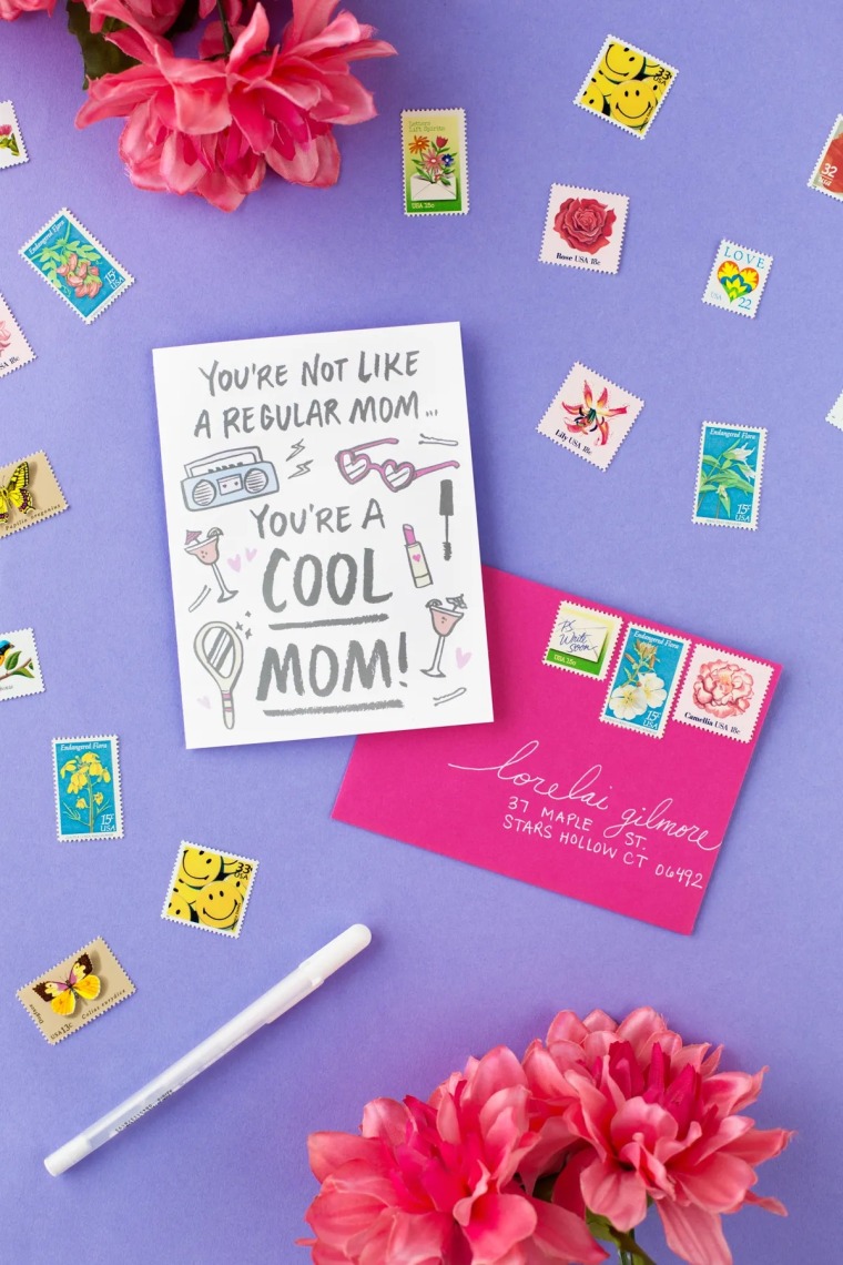 cool mom mother's day card 