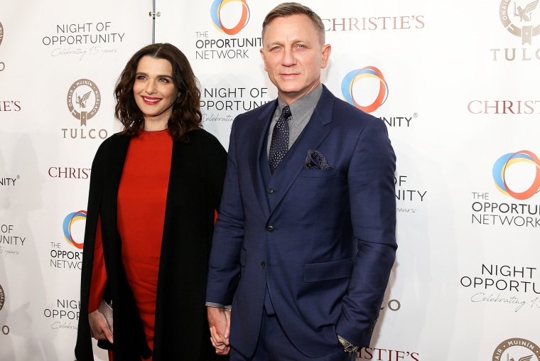 Rachel Weisz and Daniel Craig at the Opportunity Network's 11th Annual Night of Opportunity on April 9, 2018 in NYC.