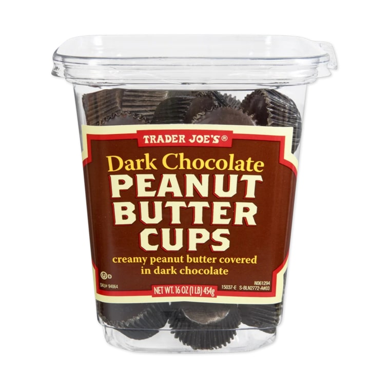 Trader Joe's Dark Chocolate Peanut Butter Cups.