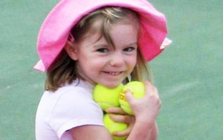 Madeleine McCann before she disappeared from a Portuguese holiday resort on May 3, 2007.  