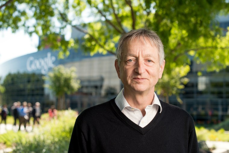 Geoffrey Hinton at Google's Mountain View, Calif, headquarters