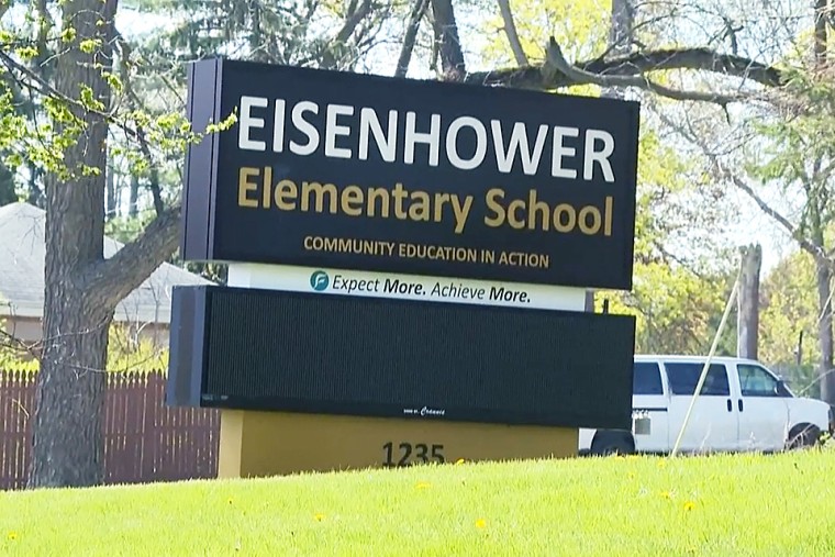 Eisenhower Elementary School in Flint, Michigan on May 1, 2023.