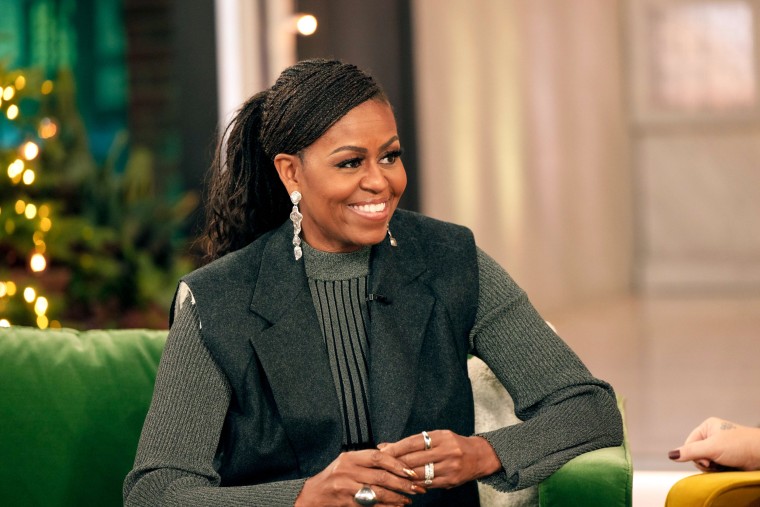 Michelle Obama on "The Kelly Clarkson Show" in 2022.