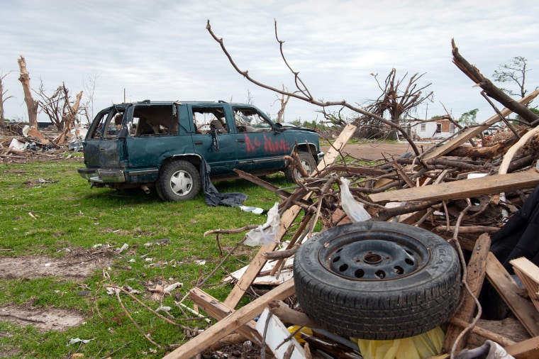 Daños por tornado en Rolling Fork, Mississippi, el 23 de abril de 2023.
