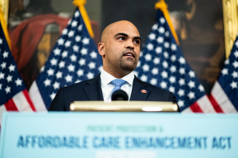 Colin Allred during a news conference in Washington, on June 24, 2020. 