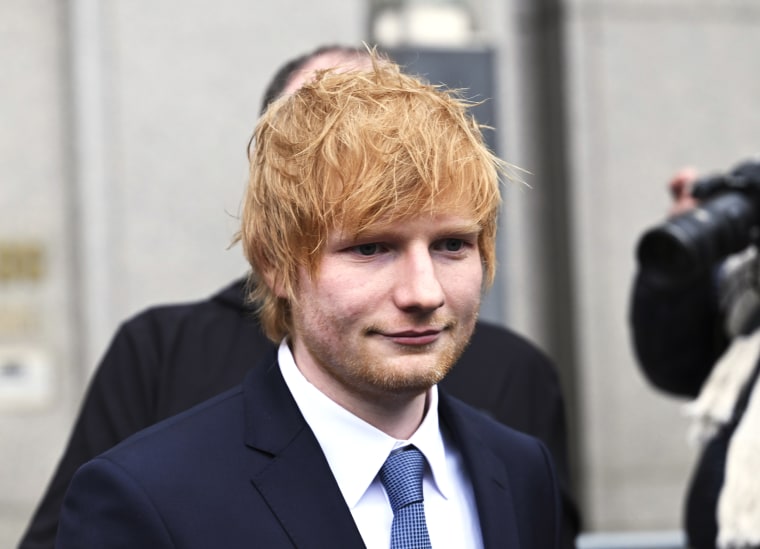 Ed Sheeran leaves Federal Court in New York