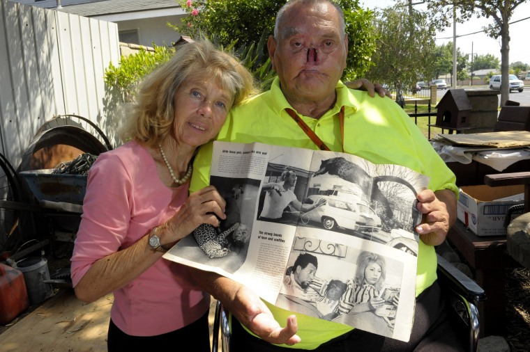  Ladonna and St. James with family photos of their animals at their home in West Covina in 2008.