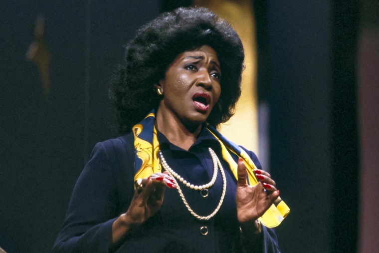 Image: Opera singer Grace Bumbry performs in New York in March 1982.