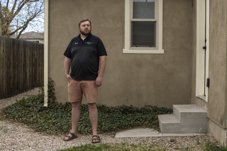 David Graf, former teacher and coach at Woodland Park High School, poses at his home in Colorado Springs, Colo., on May 5, 2023.