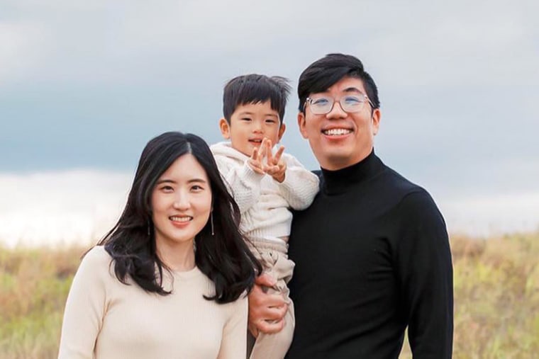 Cindy and Kyu Song Cho with their 3-year-old son James.