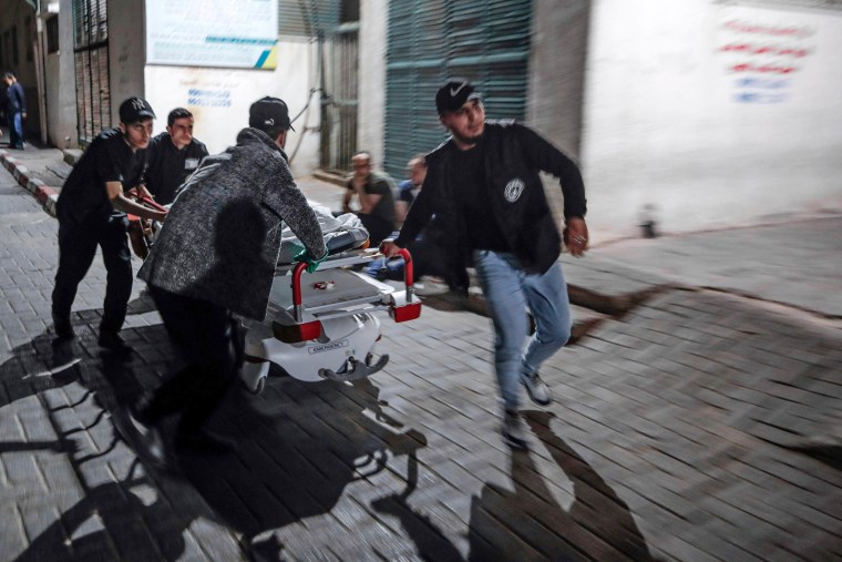 Israeli air strikes killed nine people before dawn May 9, 2023 in the Gaza Strip, according to the health ministry of the Hamas-controlled territory.