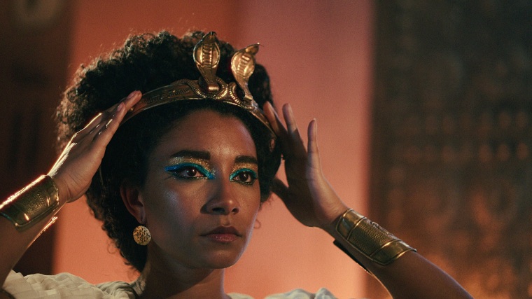 Adele James as Cleopatra in Netflix's "Queen Cleopatra."