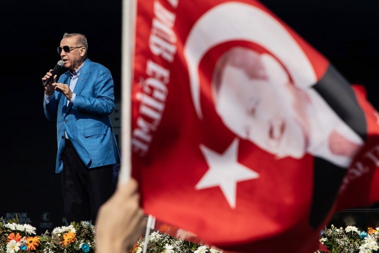 Image: President Erdogan Campaigns Ahead Of Turkeys Presidential Elections