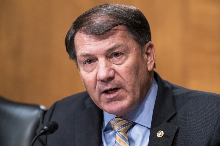Sen. Mike Rounds, R-S.D., during a hearing on May 10, 2022.