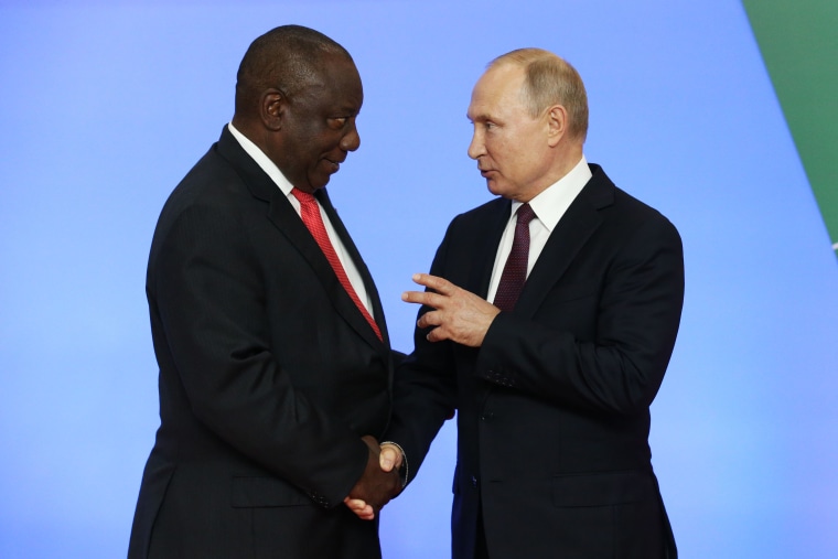 Russian President Vladimir Putin attends the Russia-Africa Summit in Sochi