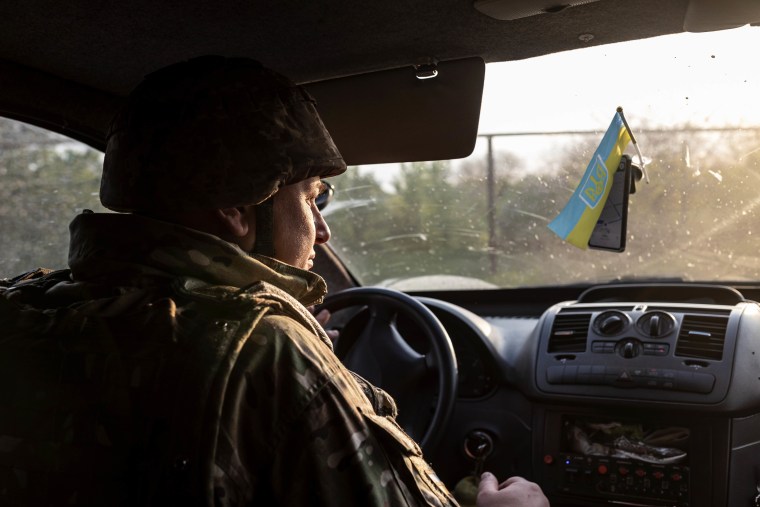 Ukrainian army medics treat the wounded in Donetsk Oblast
