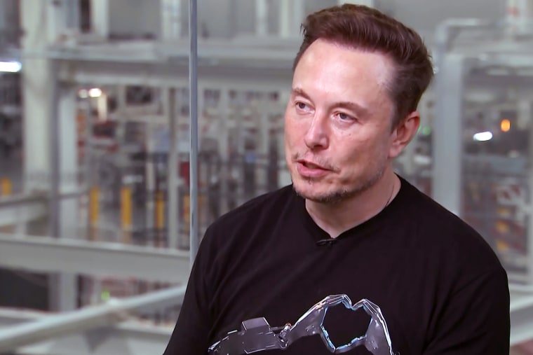 Elon Musk in a CNBC interview on May 16, 2023.