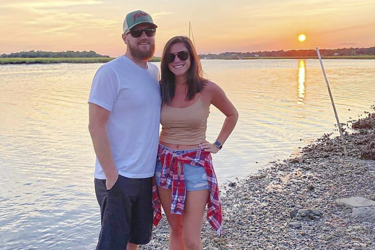 Authorities say Miller, a bride leaving her wedding reception was killed when a woman driving under the influence and well over twice the speed limit slammed into the back of a golf cart on a South Carolina beach road, Friday, April 28, 2023. 