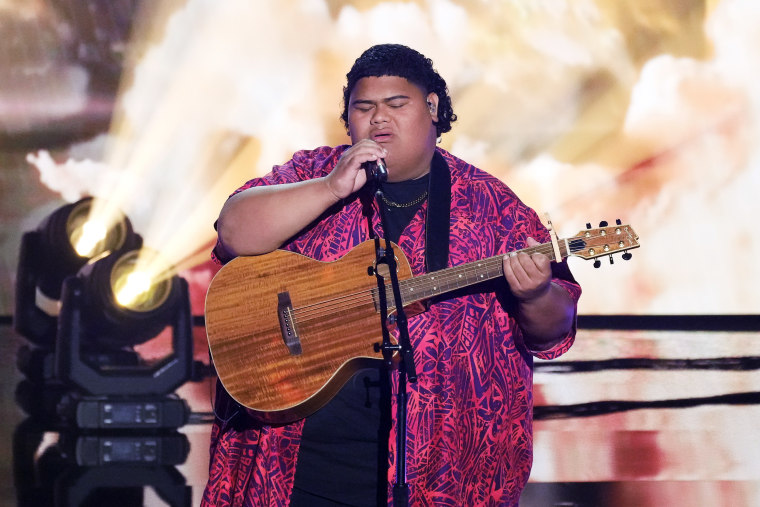 Iam Tongi performs on "American Idol." 