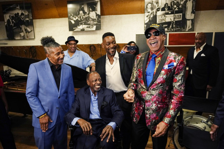 The Spinners at the Motown Museum in Detroit on May 19, 2023.