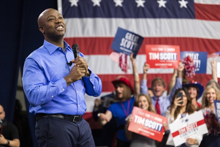 Tim Scott announcing his candidacy for president of the United States in North Charleston, S.C.