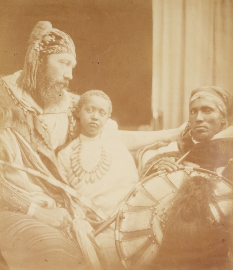 Dejatch Alamayou and Captain Speedy in 1868.