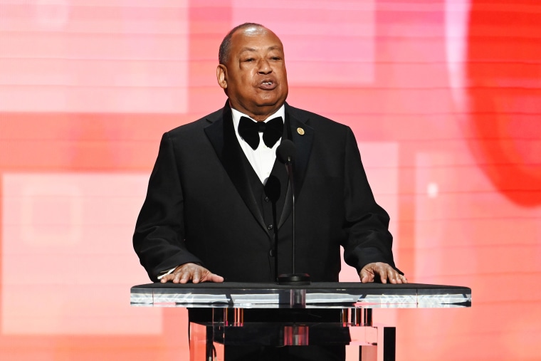 Leon W. Russell at the 54th NAACP Image Awards in Pasadena, Calif., on Feb. 25, 2023.