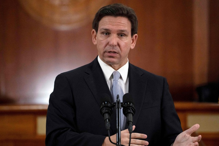 Gov. Ron DeSantis speaks during his State of the State